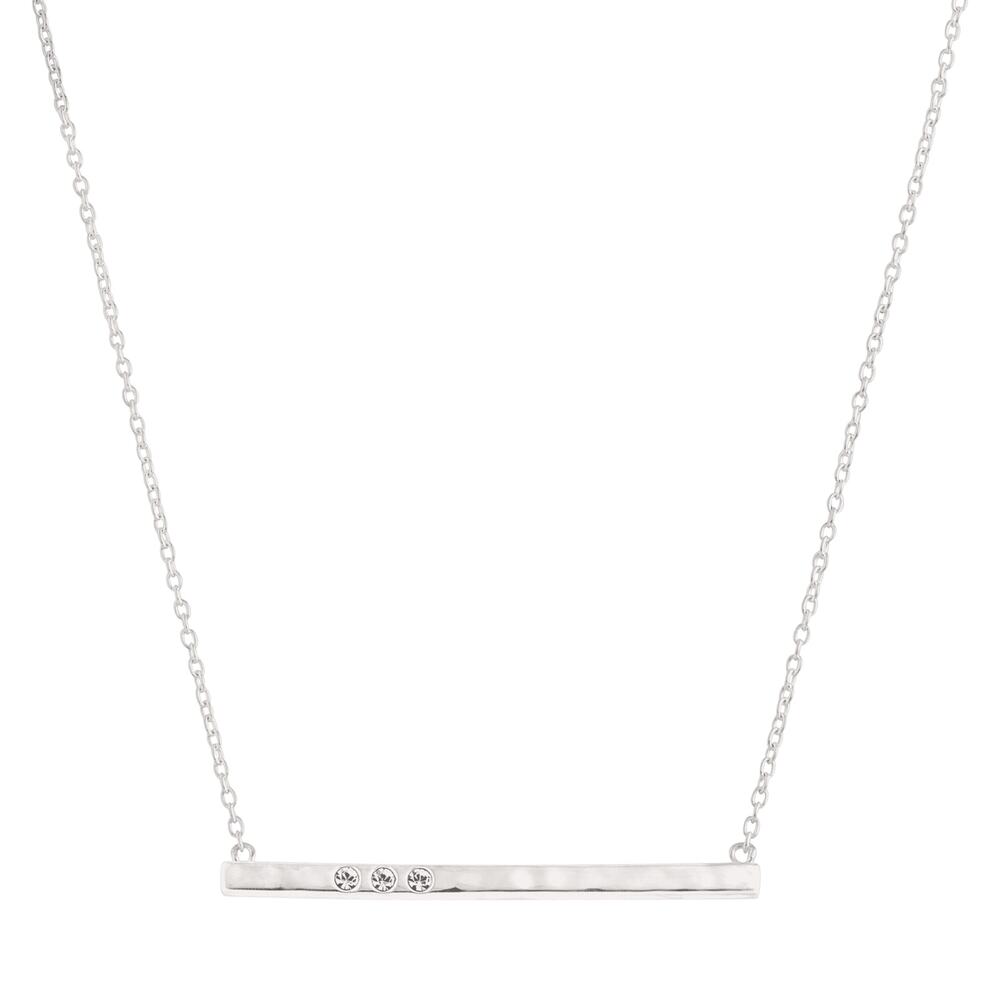 SILPADA Dotted Line Pendant Necklace in Sterling Silver
